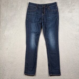 Buckle Black Fit No 76 Skinny Jeans Dark Wash Denim Womens 29x32 Blue Stretch